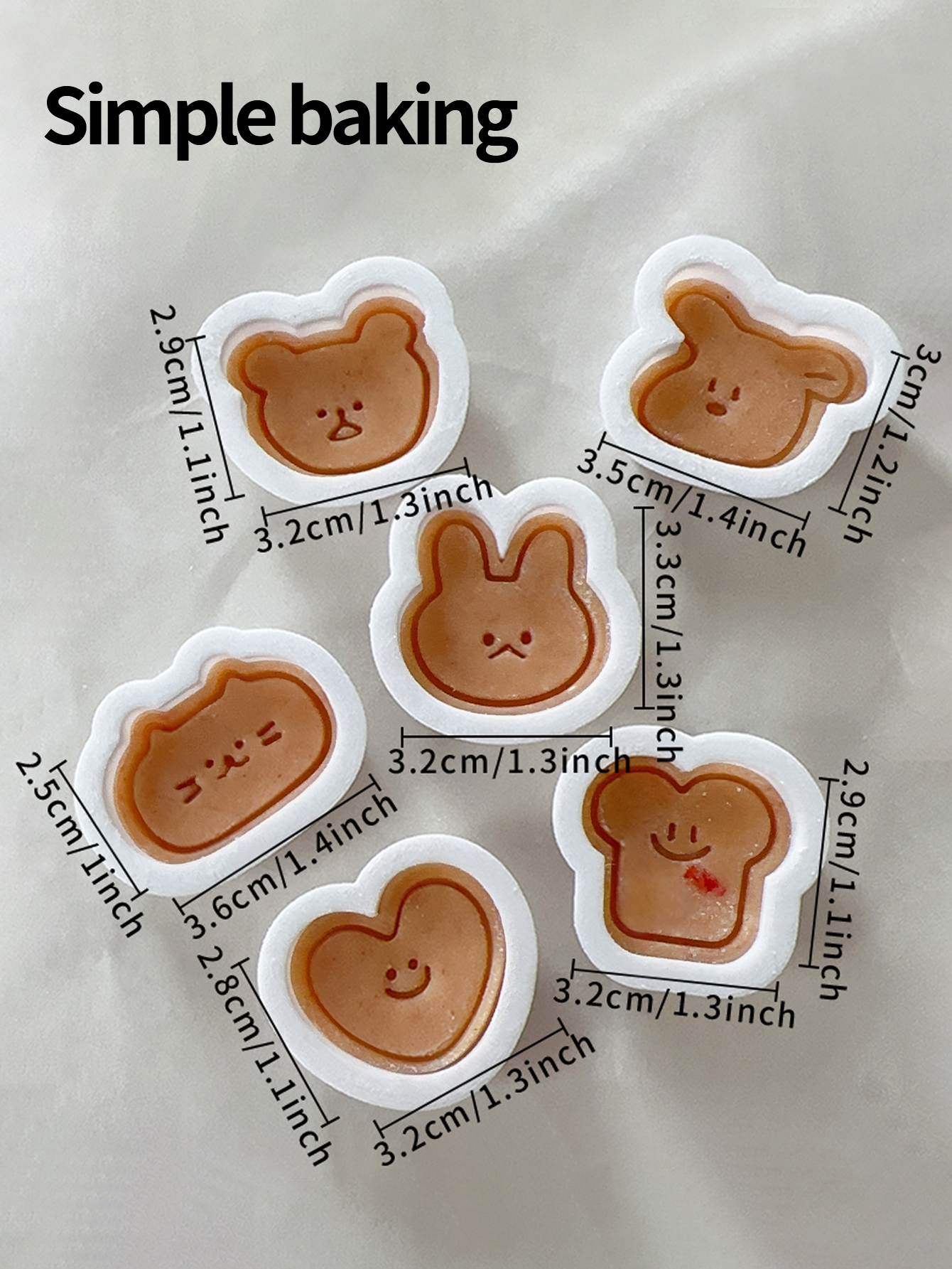 Cute cartoon-style cookie mold - Baby Food Nutrition avaliação e preço