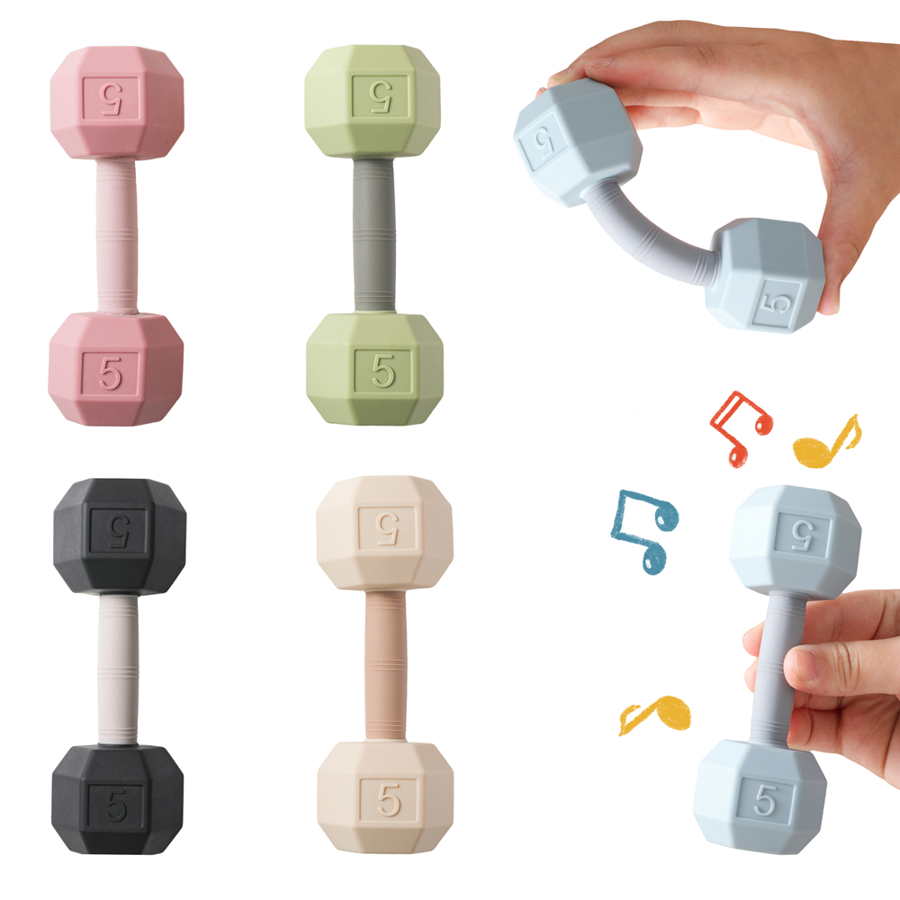 Baby Silicone Dumbbell Teether - Baby Food Teether avaliação e preço