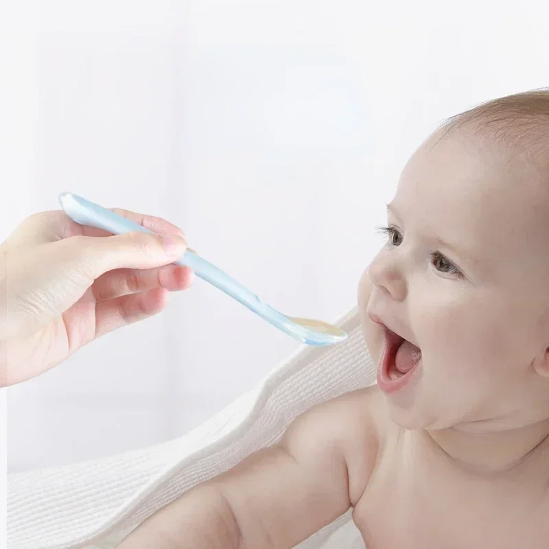 Soft Silicone Baby Spoon Toddl - Baby Food Nutrition avaliação e preço
