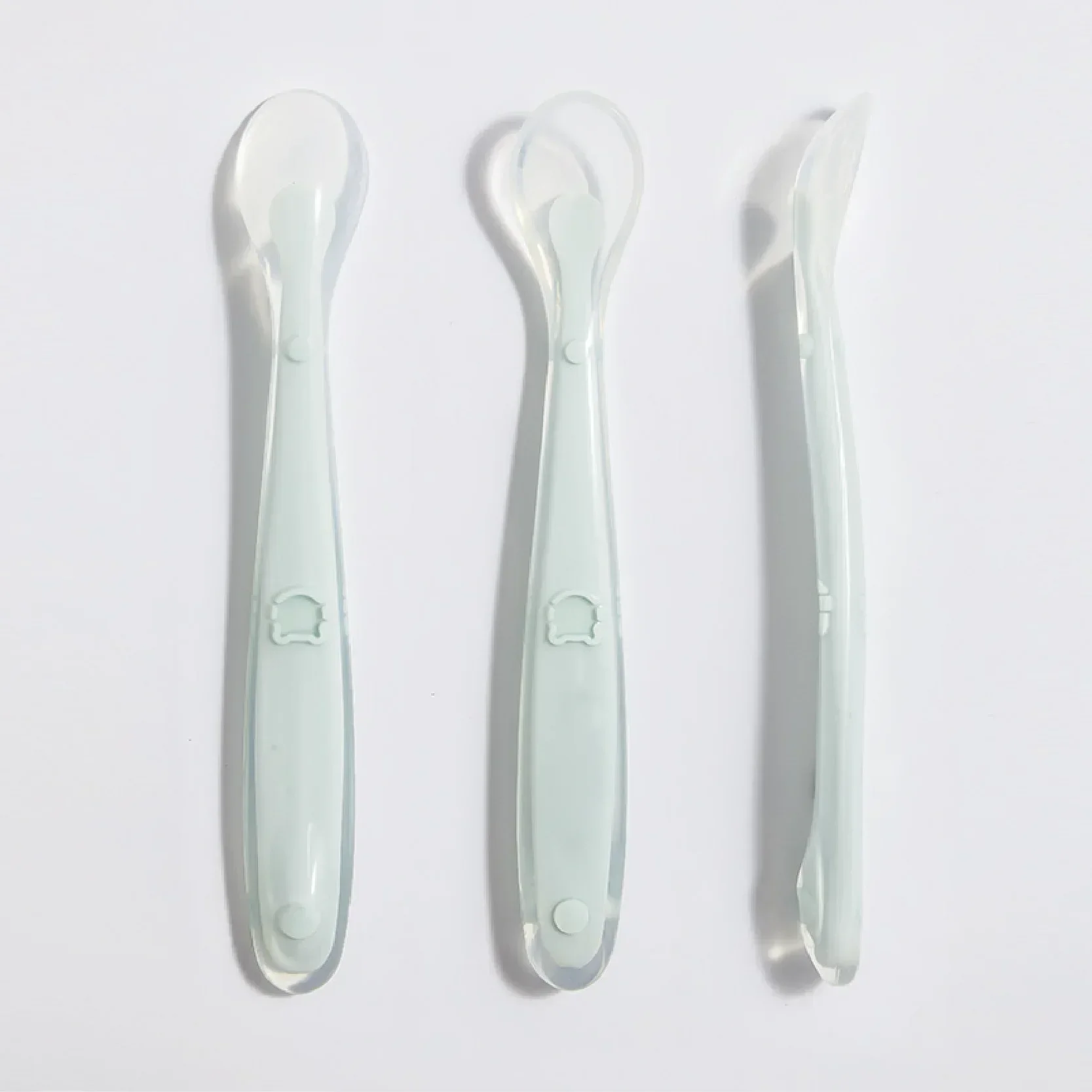 Soft Silicone Baby Spoon Toddl - Baby Food Nutrition avaliação e preço