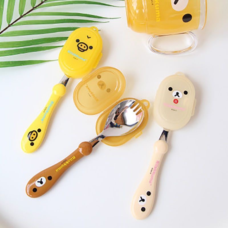 Rilakkuma Spoon Fork Integrate - Baby Food Toy avaliação e preço