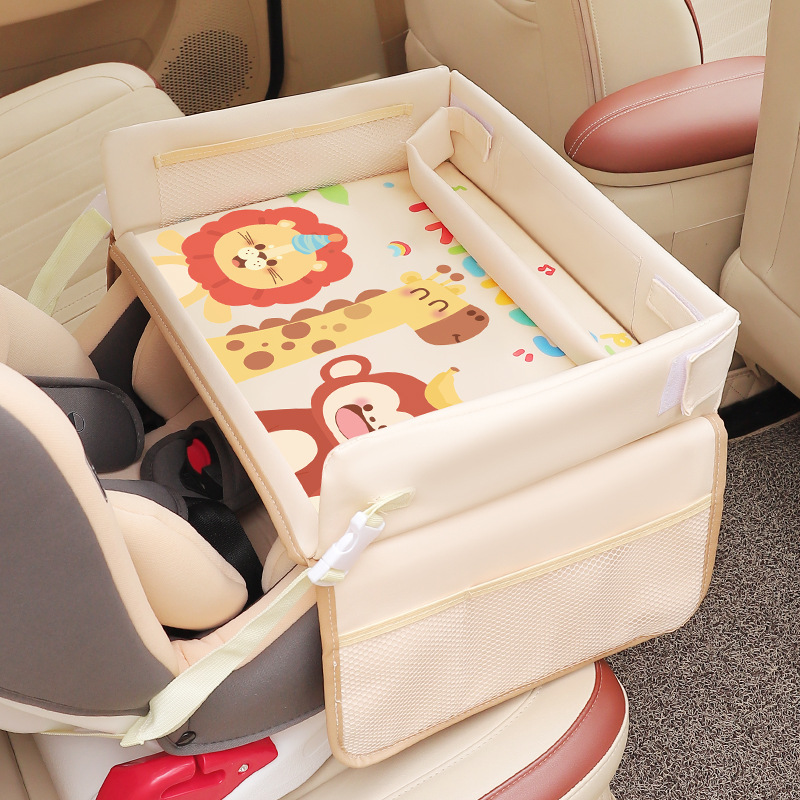 Cartoon Kids Car Seat Tray Tab - Baby Food For Travelling avaliação e preço