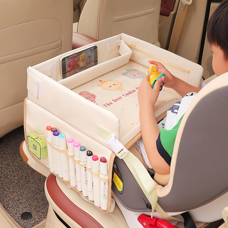 Cartoon Kids Car Seat Tray Tab - Baby Food For Travelling avaliação e preço