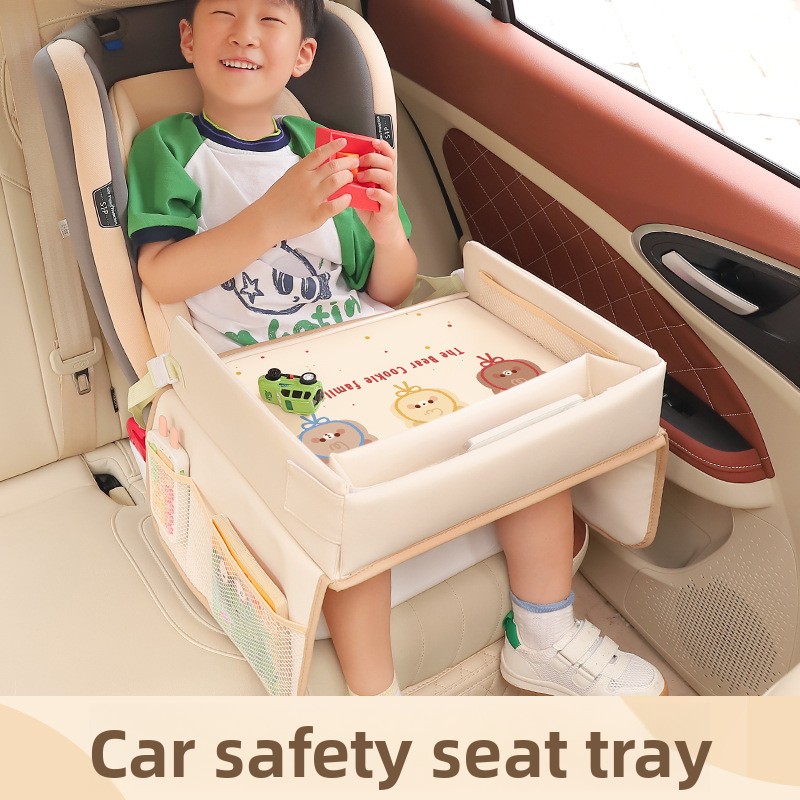 Cartoon Kids Car Seat Tray Tab - Baby Food For Travelling avaliação e preço