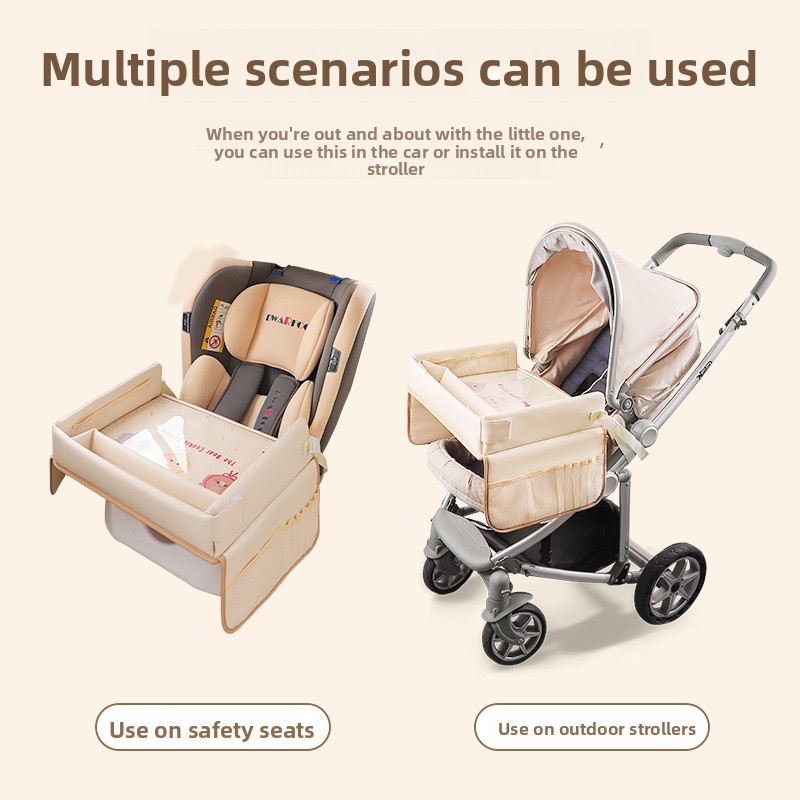 Cartoon Kids Car Seat Tray Tab - Baby Food For Travelling avaliação e preço