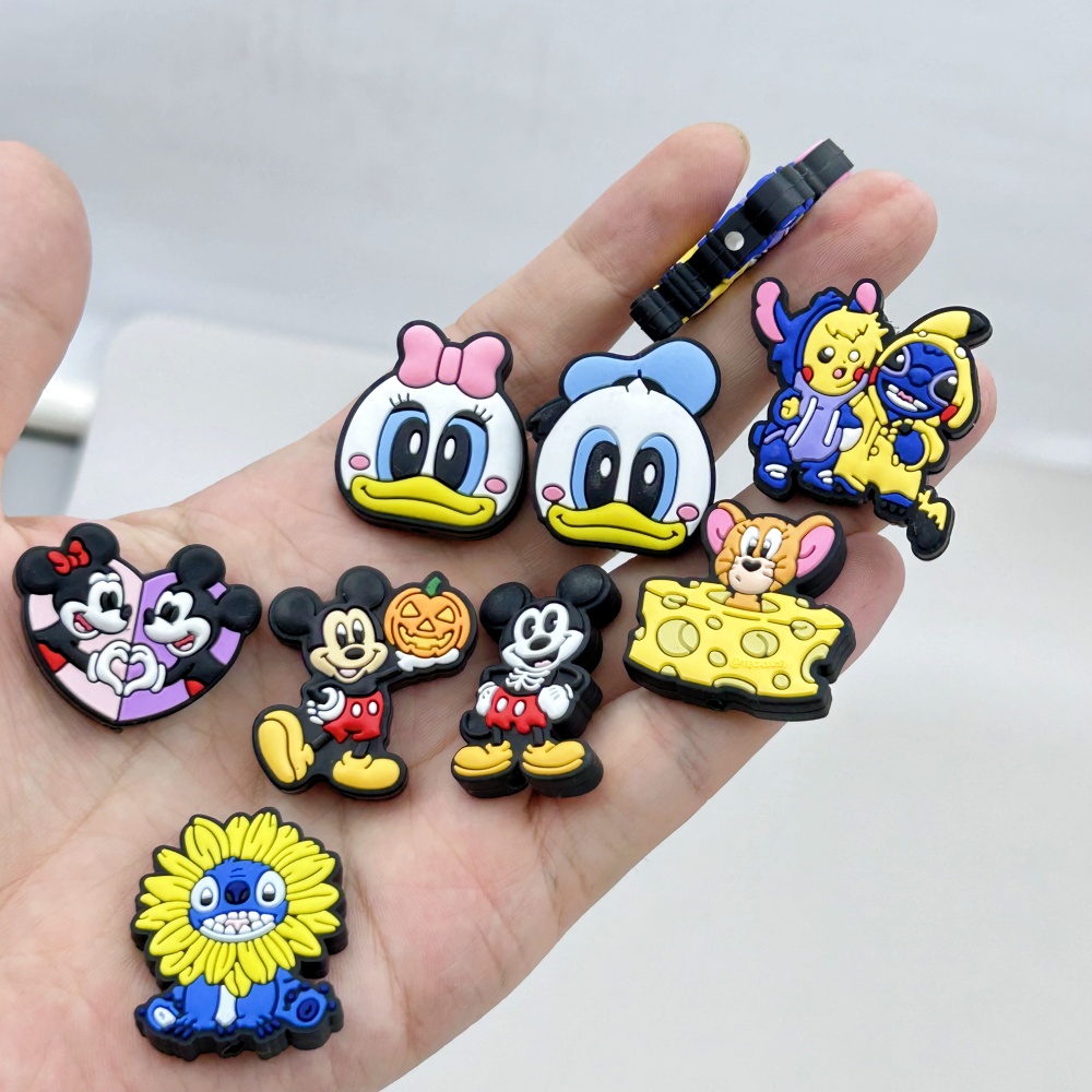 10PC DIY Cartoon Mini Silicone - Baby Food Toy avaliação e preço