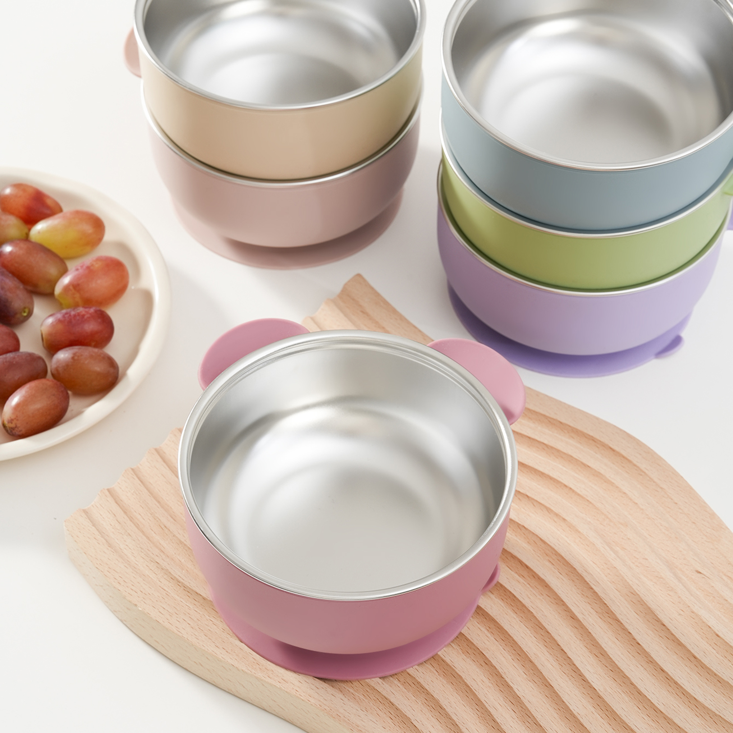 1PC Removable Silicone Stainle - Baby Food Grater avaliação e preço
