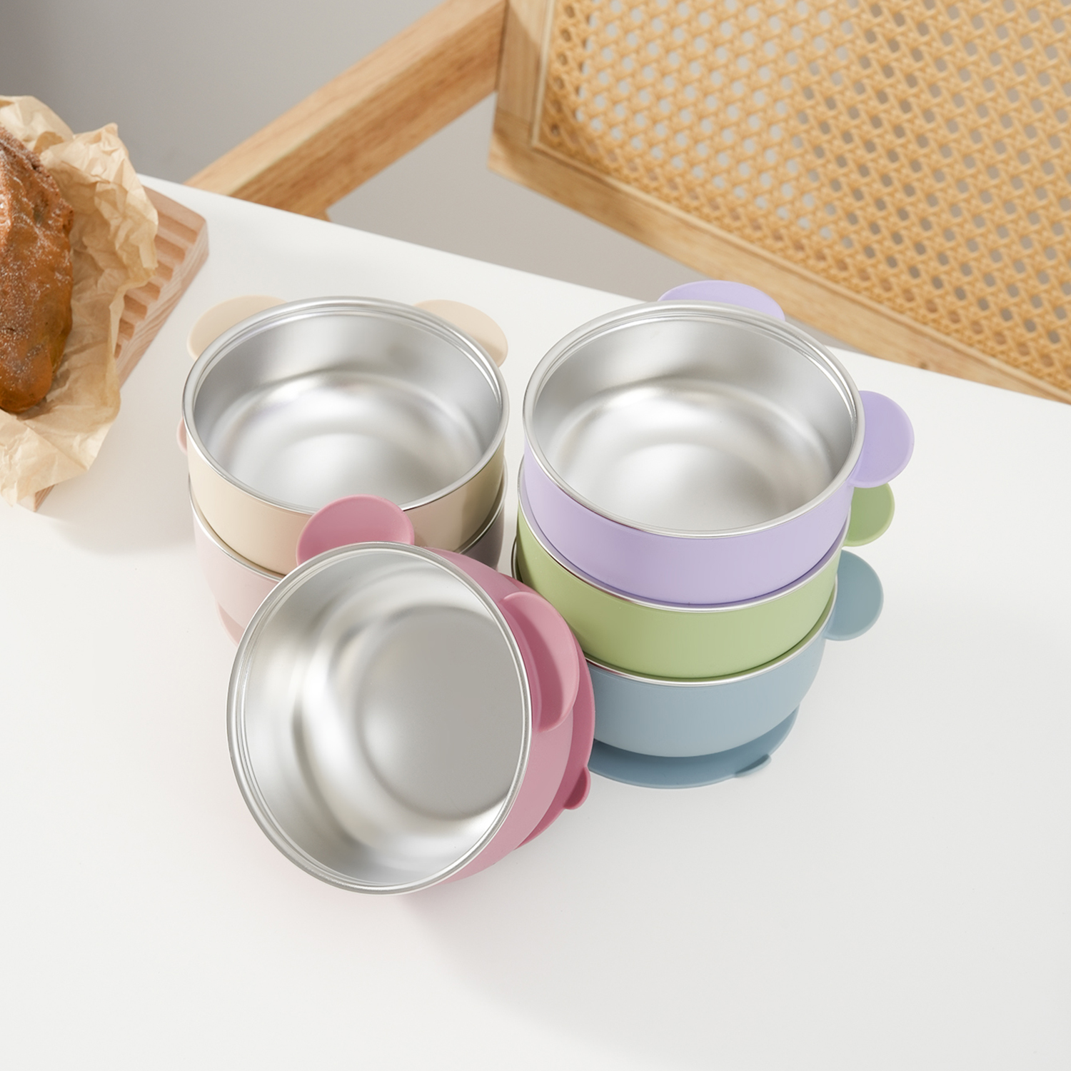 1PC Removable Silicone Stainle - Baby Food Grater avaliação e preço