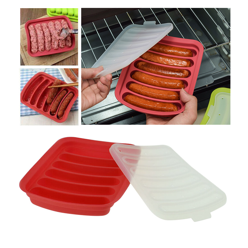 6 Rolls Silicone Sausage Mold  - Baby Food Dogs avaliação e preço
