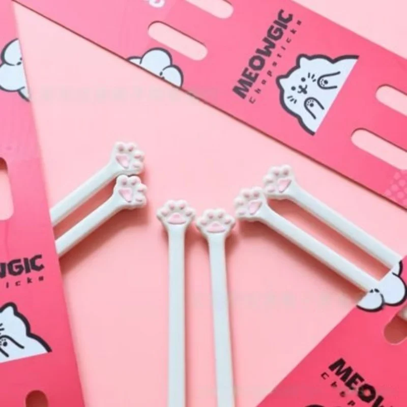 1 Pair Cat Paw Chopsticks Reus - Baby Food Japanese avaliação e preço