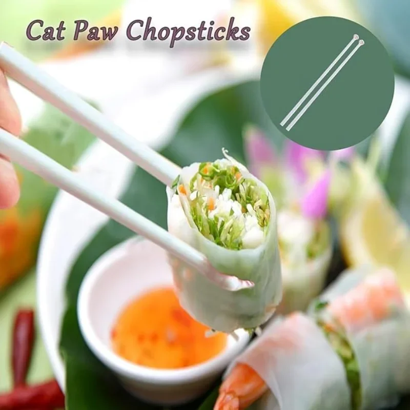 1 Pair Cat Paw Chopsticks Reus - Baby Food Japanese avaliação e preço