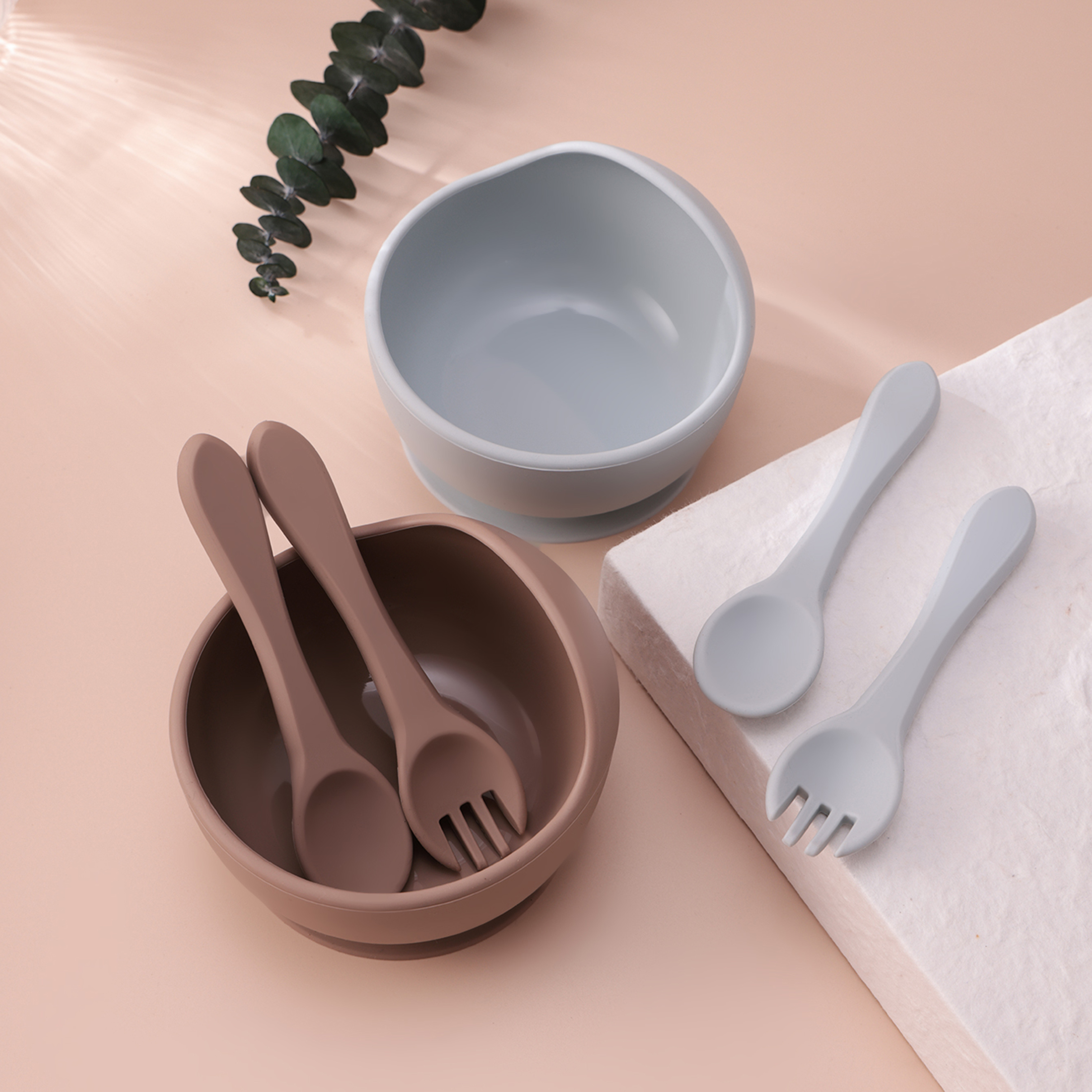 Color Kids 3PCS Silicone Baby  - Self Feed Spoon avaliação e preço