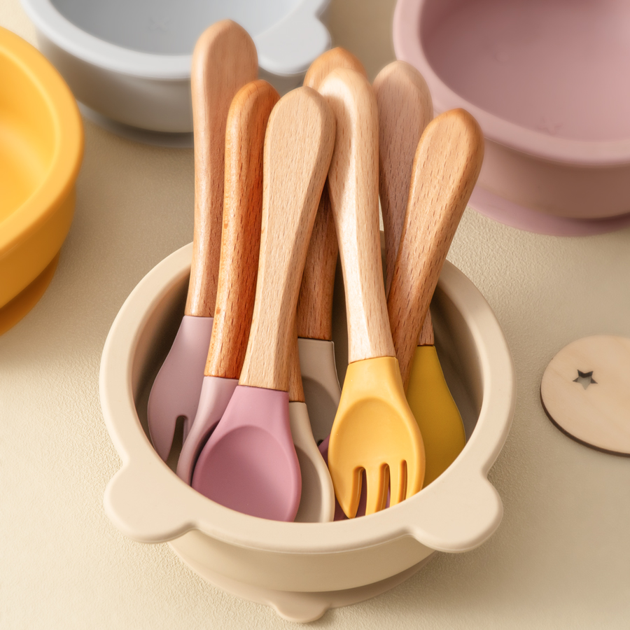 2PCS Baby Learning Spoons Uten - Baby Food Nutrition avaliação e preço