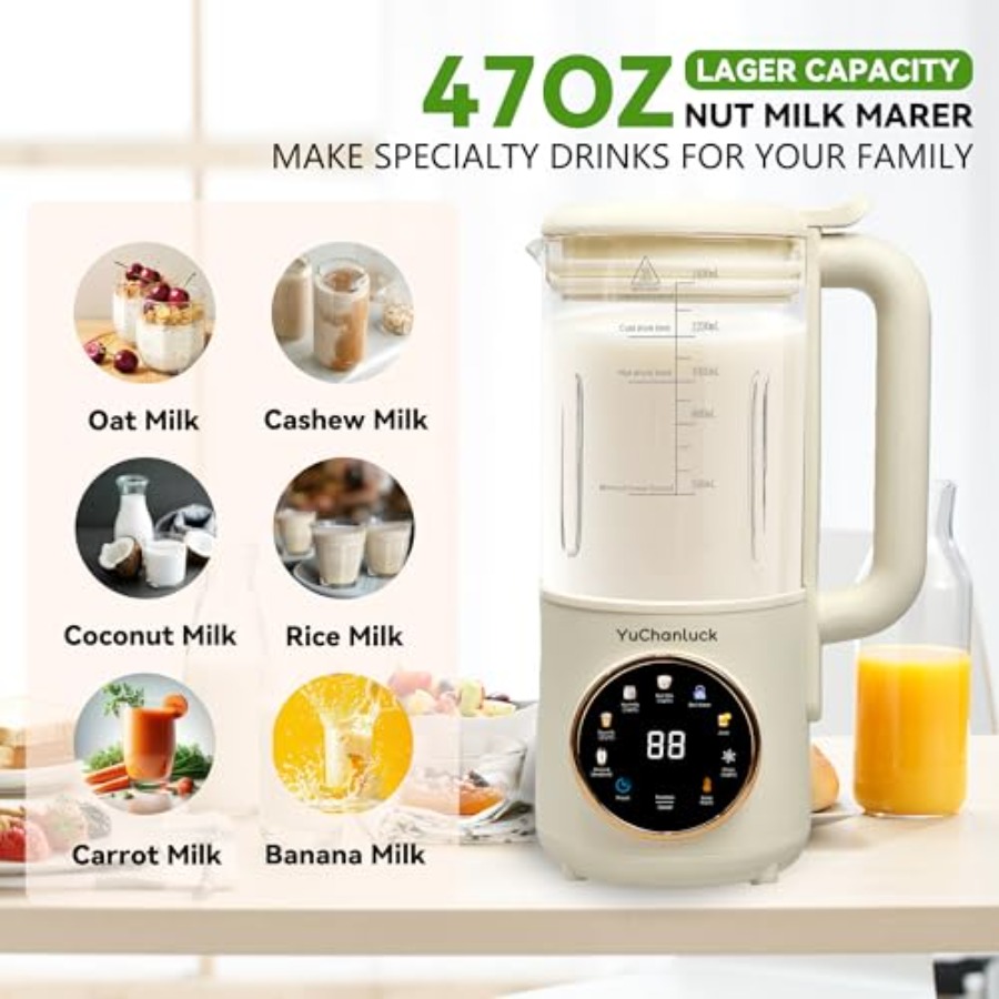 Nut Milk Maker 47oz for Homema - Baby Food Oats avaliação e preço