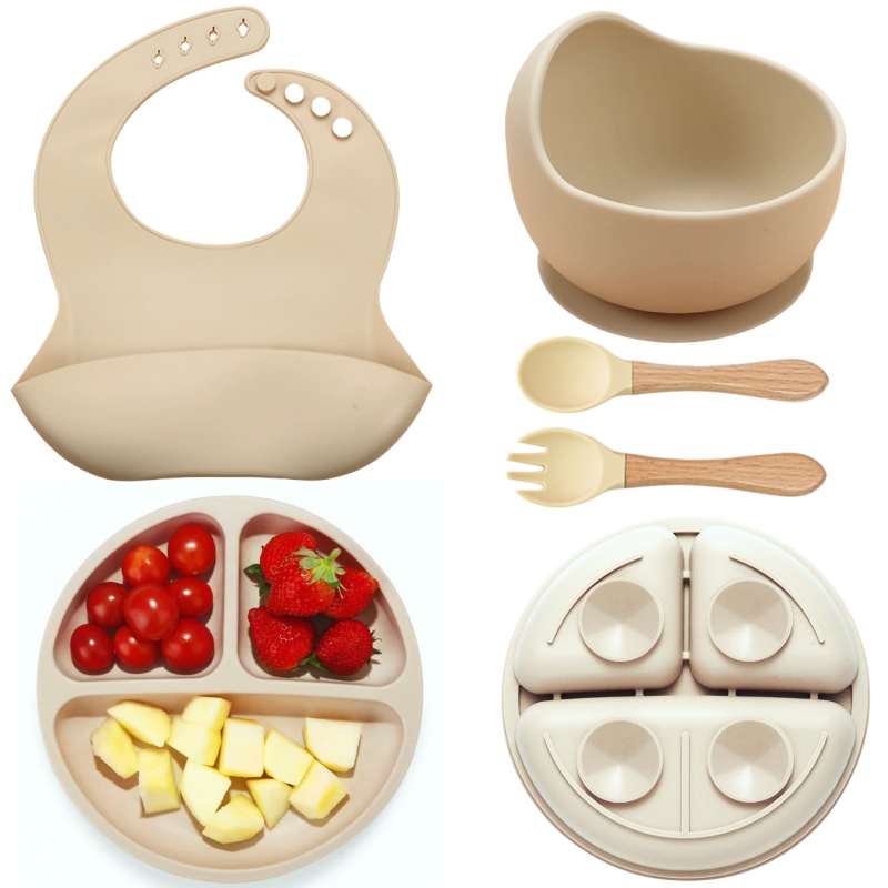 5Pcs Silicone Baby Feeding Set - Baby Food Grater avaliação e preço