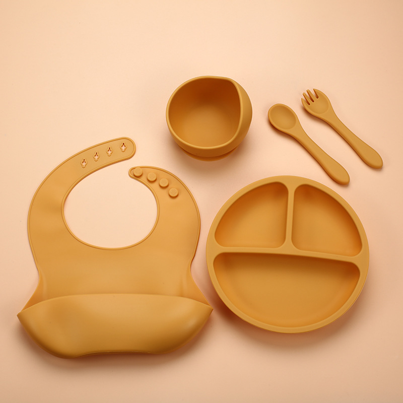 5Pcs Silicone Baby Feeding Set - Baby Food Grater avaliação e preço
