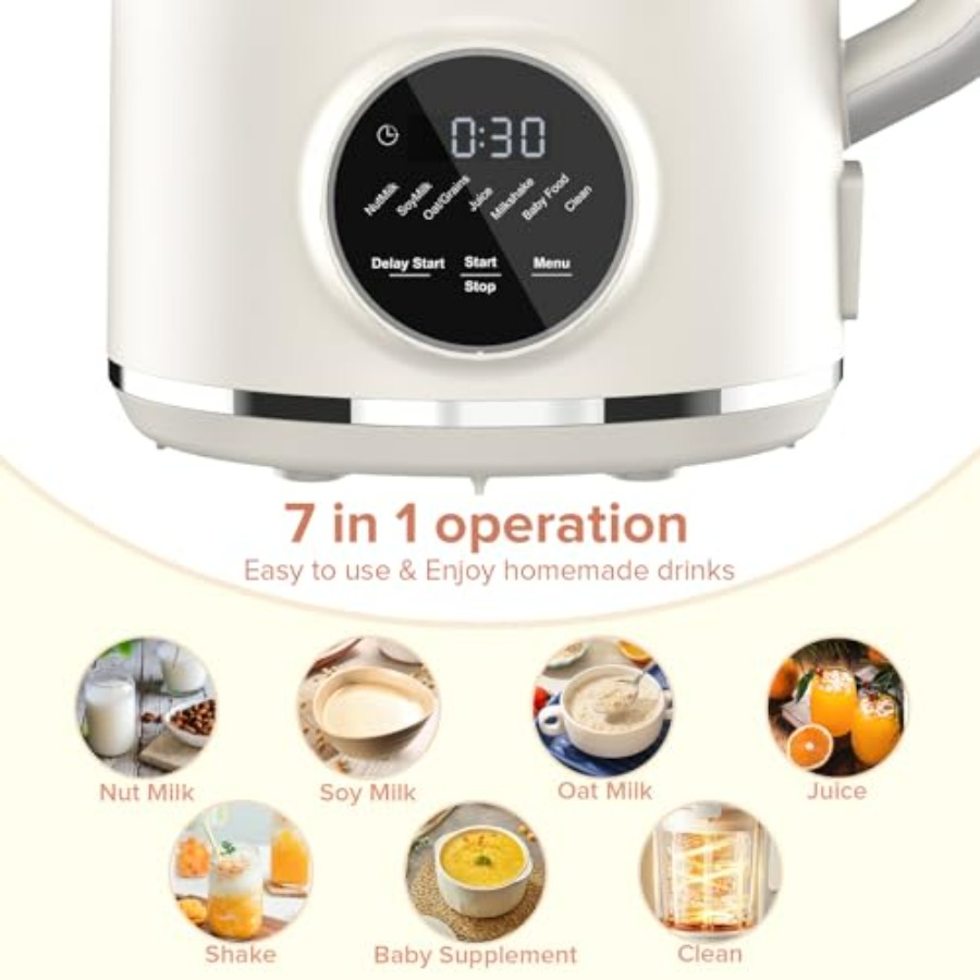 N7 Nut Milk Maker 50oz 1.5L Au - Baby Food Oats avaliação e preço