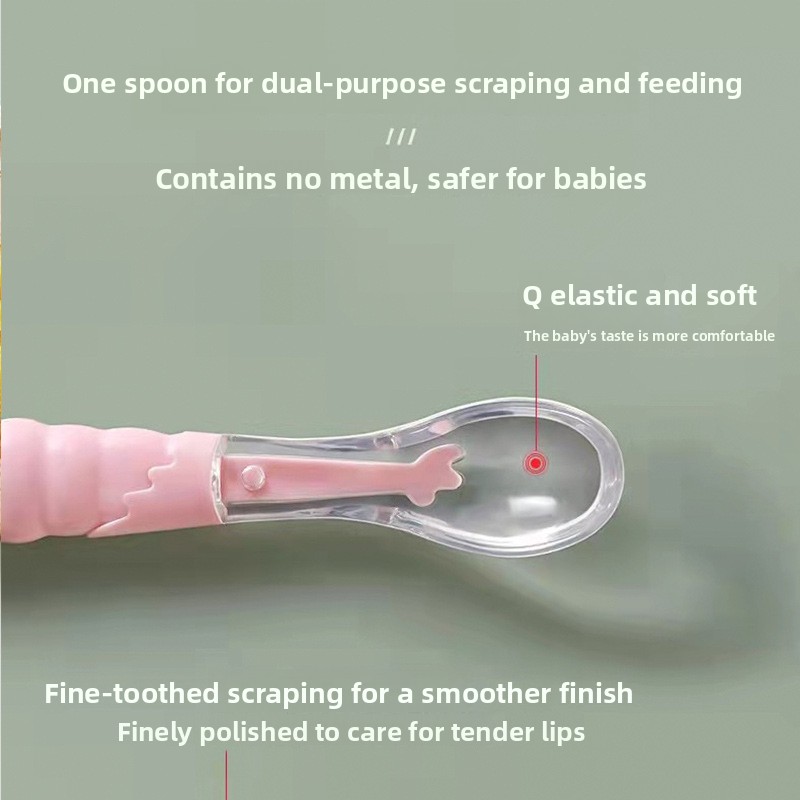Scraping Spoon Baby 3-Month-Ol - Puree Baby Food avaliação e preço