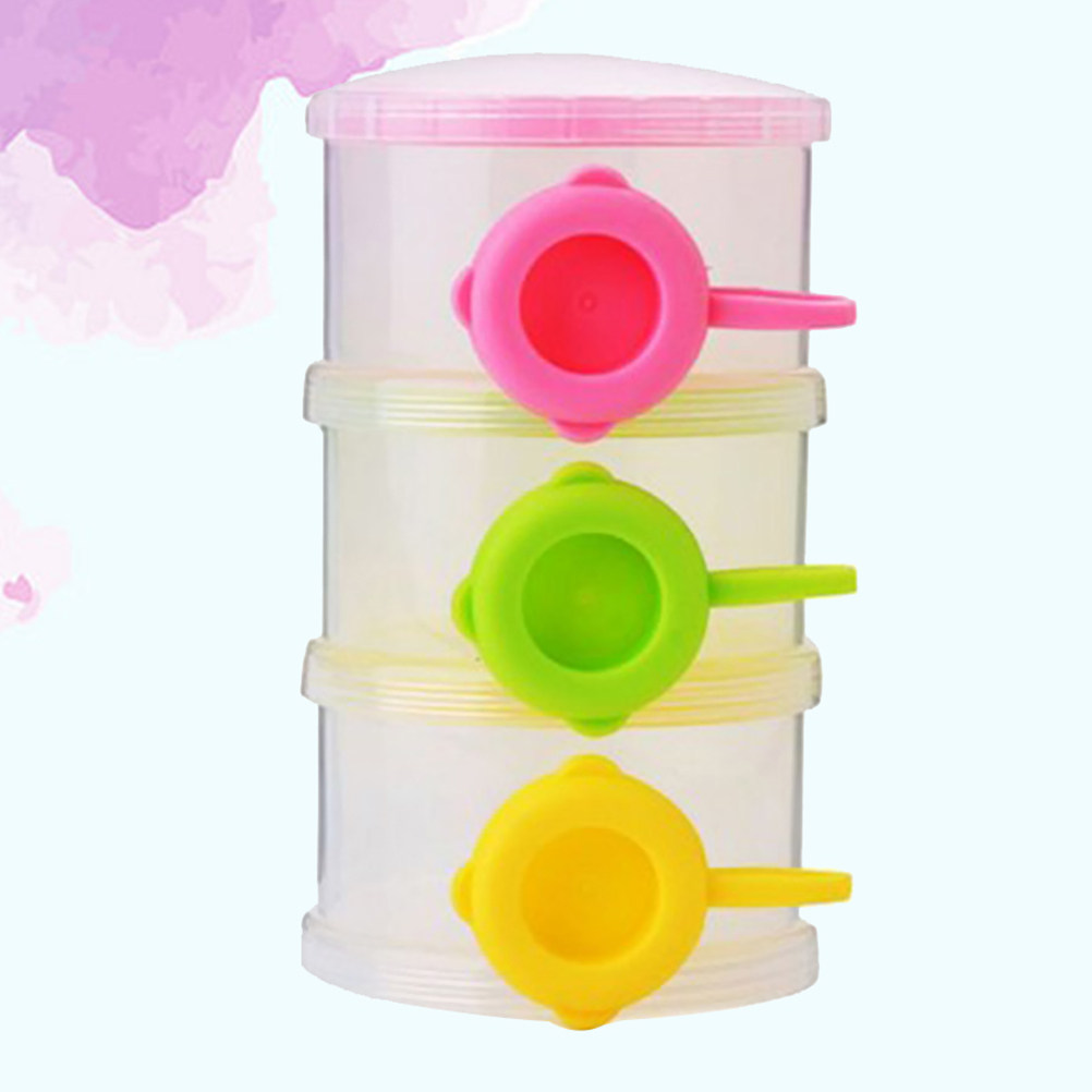 3-Layer Stackable Milk Powder  - Baby Food For Travelling avaliação e preço