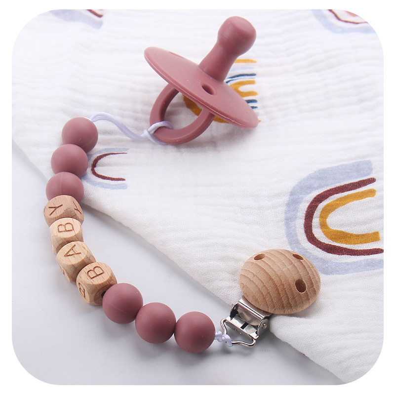 New Baby Pacifier Clips Person - Baby Food Teether avaliação e preço