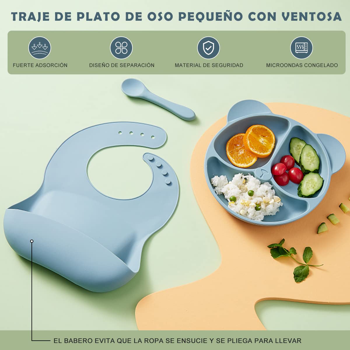 4PCS Baby Feeding Set with Bib - Baby Food Grater avaliação e preço
