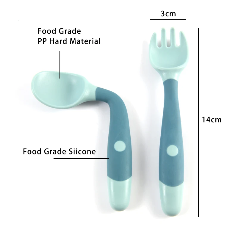 1 pair Silicone Spoon for Baby - Baby Food Grater avaliação e preço