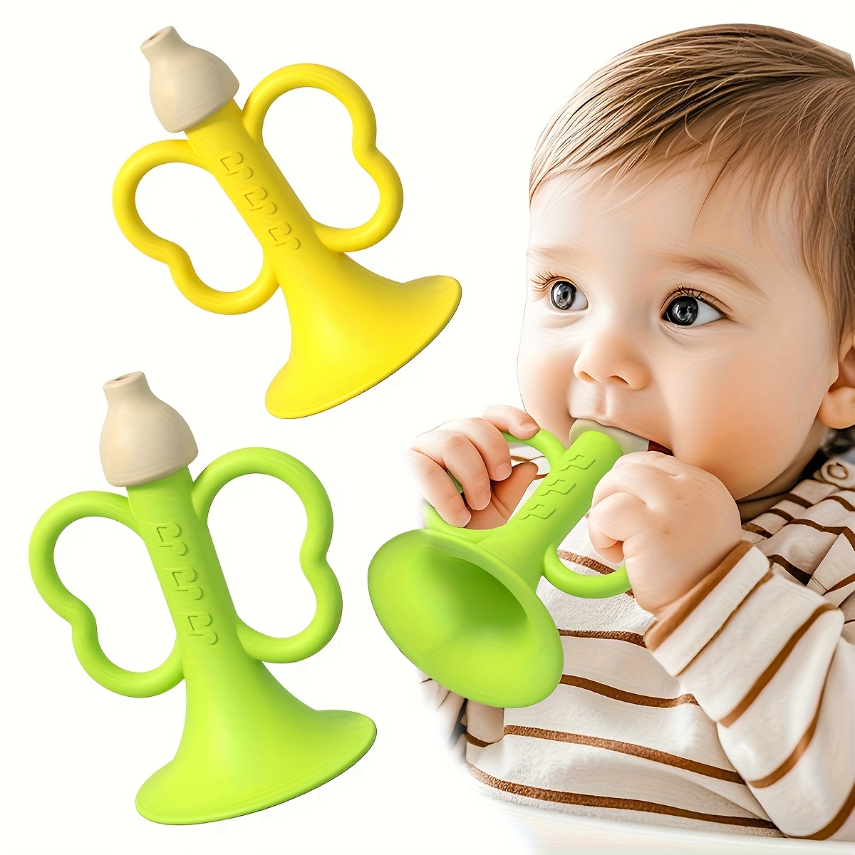 Baby Teething Horn, Baby Tooth - Baby Food Teether avaliação e preço