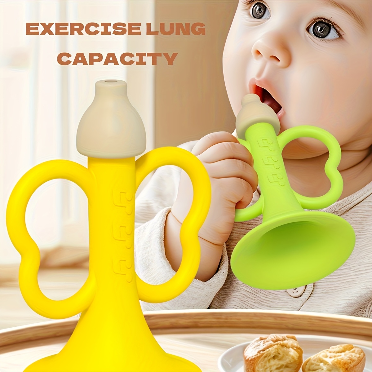 Baby Teething Horn, Baby Tooth - Baby Food Teether avaliação e preço