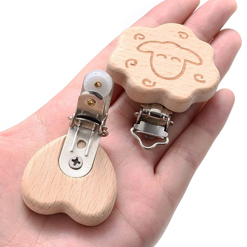 5Pcs Wooden Pacifier Clip Food - Baby Food Pacifier avaliação e preço