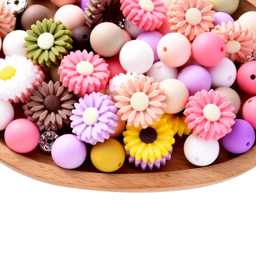 30Pcs Silicone Beads Round Bea - Baby Food Pacifier avaliação e preço