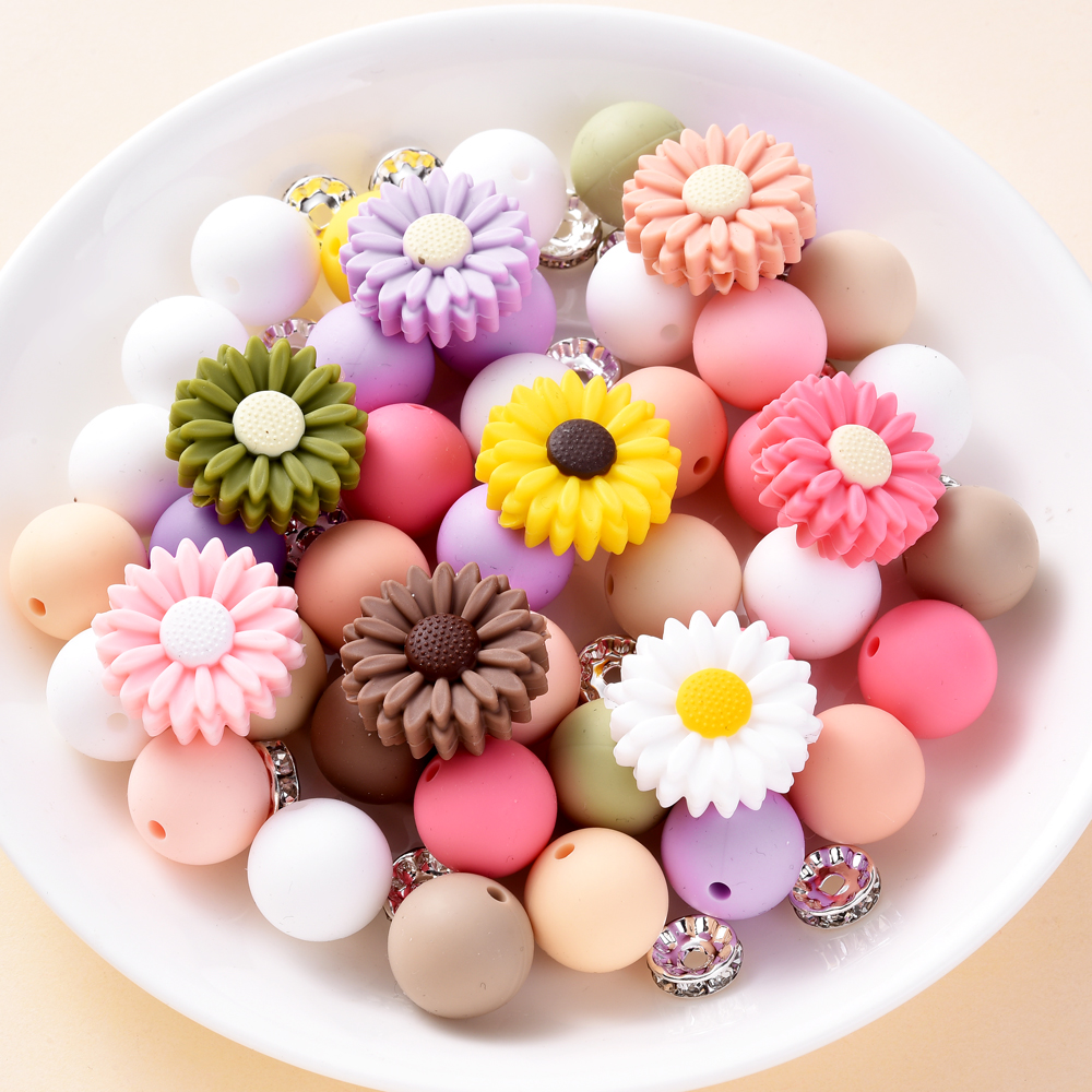 30Pcs Silicone Beads Round Bea - Baby Food Pacifier avaliação e preço