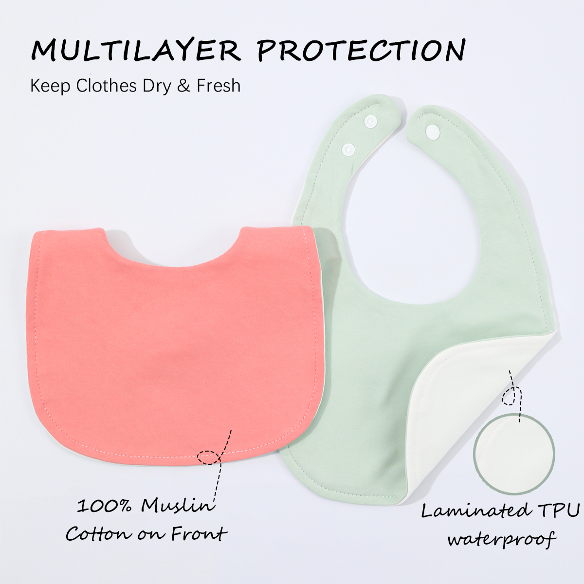 10-piece baby bib U-shaped sal - Baby Food Nutrition avaliação e preço